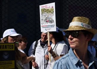 À Toulouse, les infirmières libérales dans la rue
