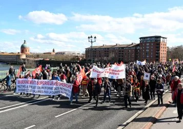 Manifestation contre la réforme des retraites : huitième acte dans les rues de Toulouse
