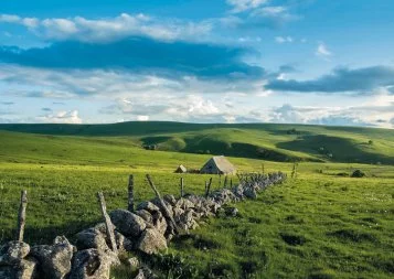 L'Aubrac perché sur un plateau