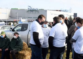 Mobilisation à Toulouse des agriculteurs pour le respect de la loi Egalim